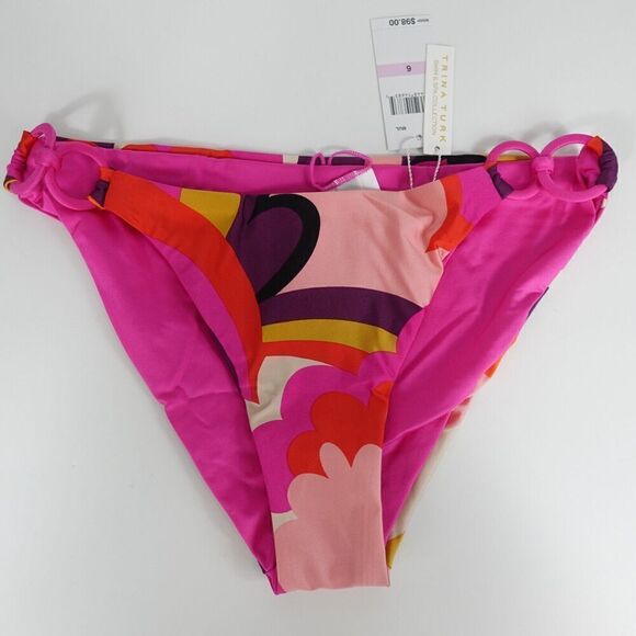 Trina Turk Womens Fan Faire Hipster Swim Bottom Size 6 - Picture 1 of 8
